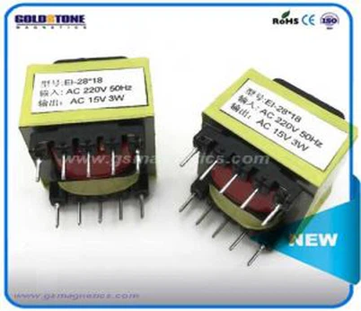 EI28 * 18 väike Pin tüüp elektrooniline trafo 220V kvaliteetne 15V intelligentne juhtimissüsteem liini